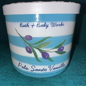 NEW Bath & Body Works Palo Santo Vanilla 3 Wick Lidded Jar Candle 14.5 oz NEW